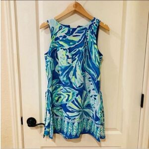 Lilly‎ Pulitzer Leafy Print Romper Woman’s Size 0